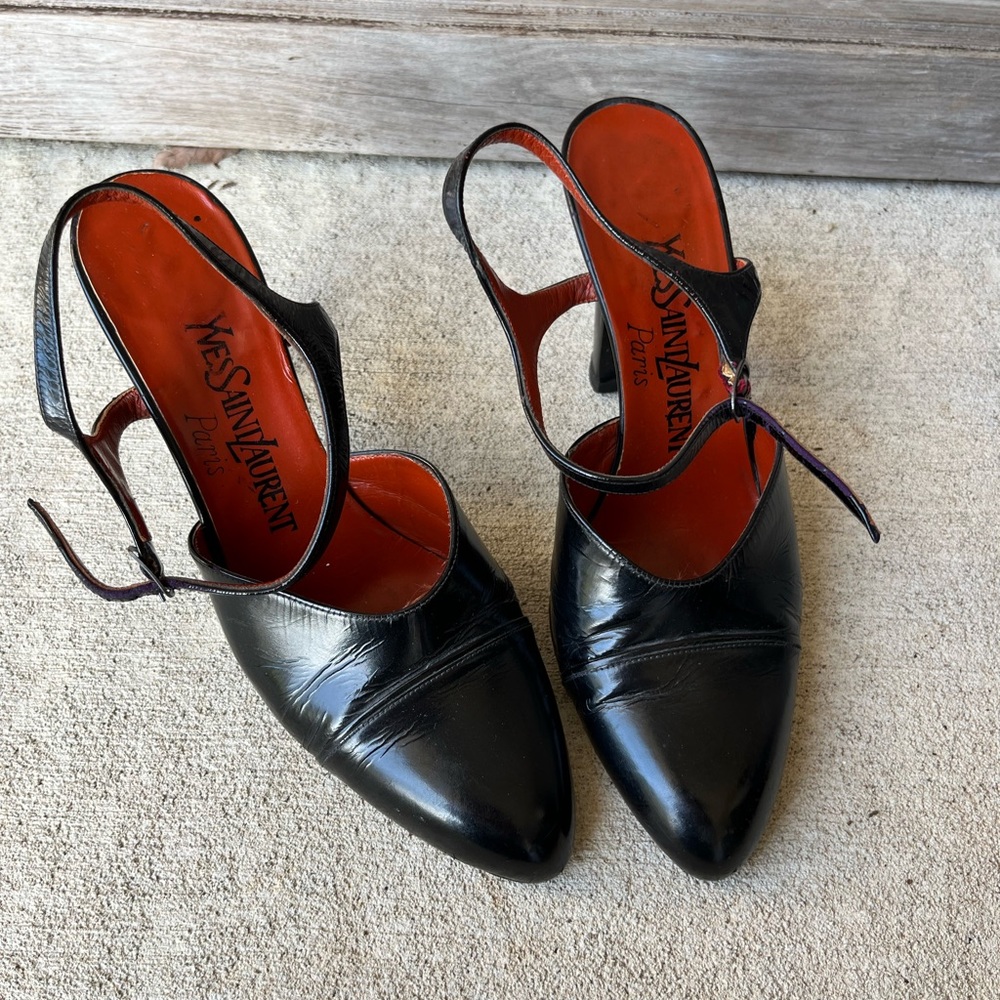 Yves Saint Laurent vintage buckled heels